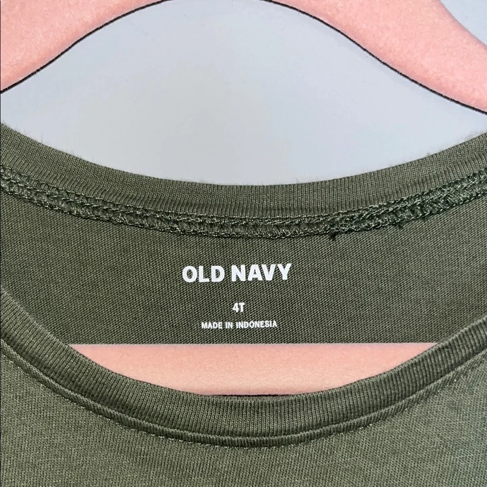 Old Navy Green Fit and Flare Casual Dress